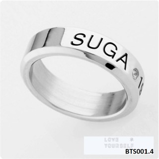 Nhẫn bts - nhẫn titan đính đá