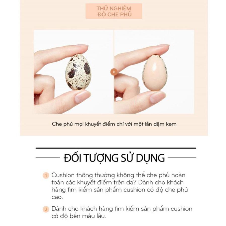 Phấn Nước Cushion Cao Cấp Vacci SPF 50 Mỏng Nhẹ Tự Nhiên Che Khuyết Điểm 13x2g