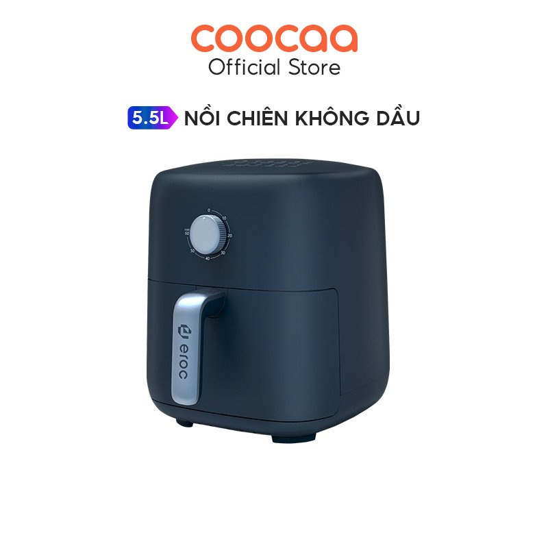 [Nhập COOC3 GIẢM 300K] Nồi Chiên Không Dầu Eroc - 5.5L - Bảo Hành 12 tháng