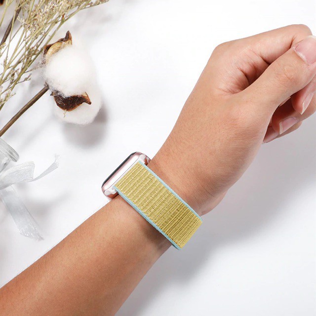 Dây đeo Apple Watch chất liệu Nylon cao cấp ôm tay, sang trọng cho Series 5/4/3/2/1-Kaze Store