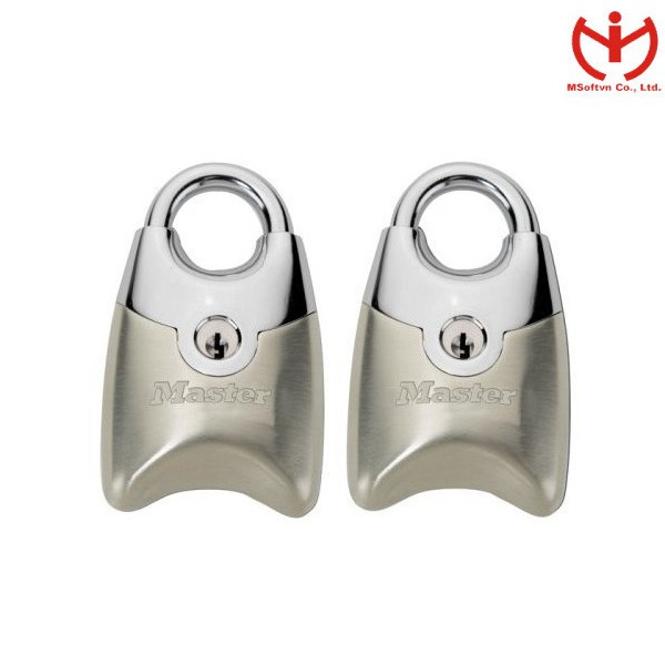 [Hỏa tốc HCM] Bộ 2 ổ khóa vali Master Lock 195 TSN - MSOFT