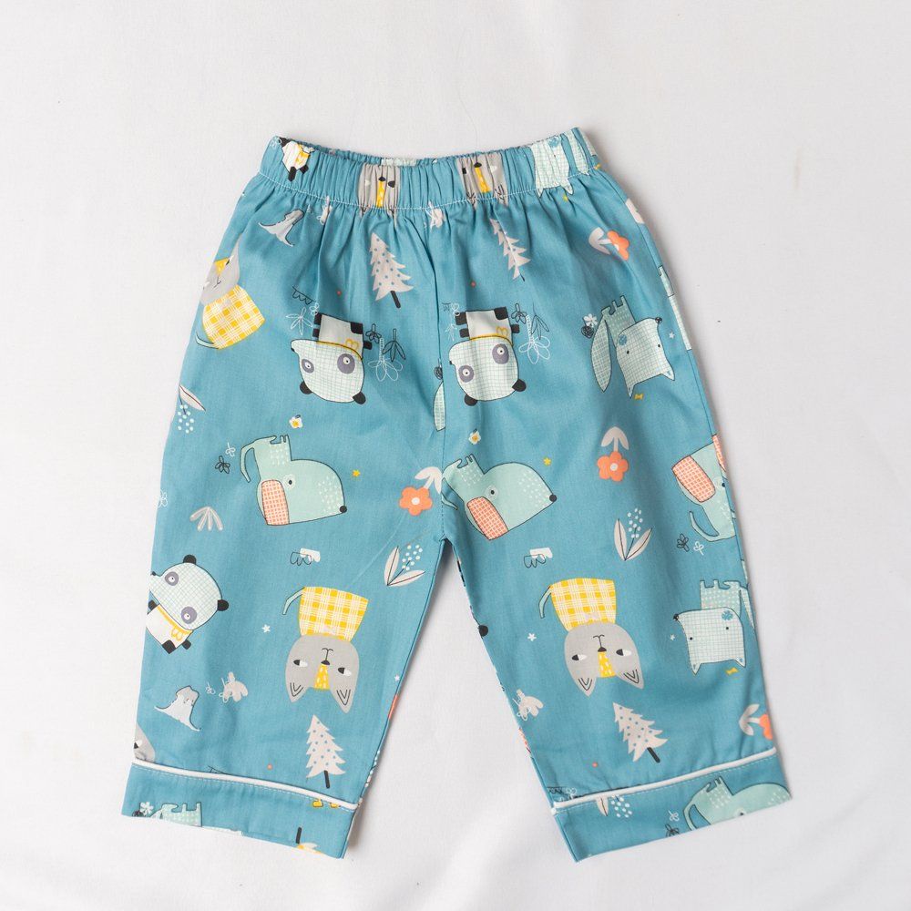 Bộ đồ ngủ pyjama chất liệu cotton cao cấp họa tiết siêu dễ thương cho bé BR20017