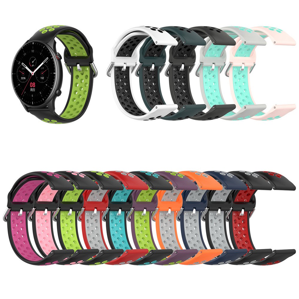 Dây Đeo Silicon 22mm Cho Đồng Hồ Thông Minh Huami Amazfit GTR 4 3 2 Pro 47mm Pace Stratos