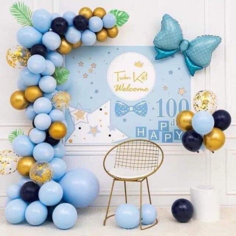 Set Sinh Nhật Kèm Phông In Tên { Tặng Kèm Bơm + Keo }