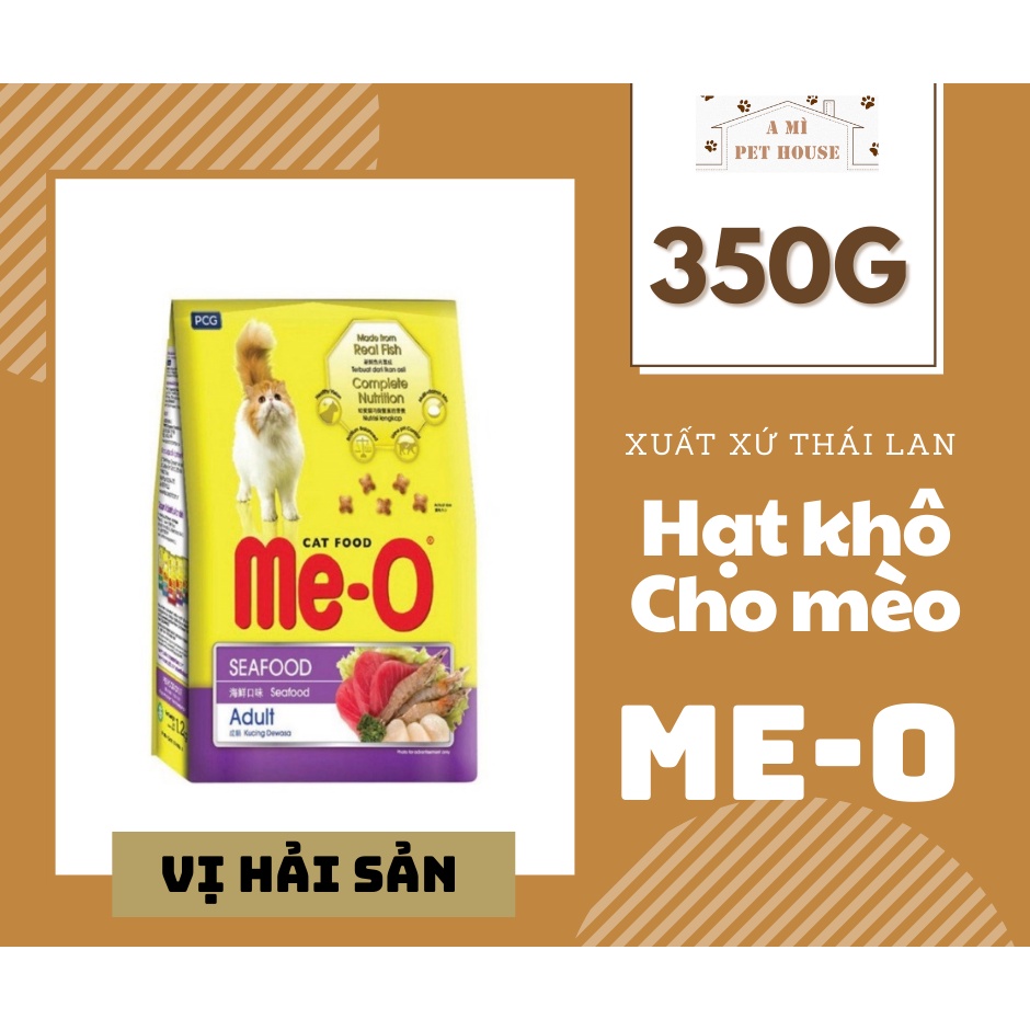 Túi 350g Thức ăn cho mèo ME-O vị hải sản | Hạt khô Me-O