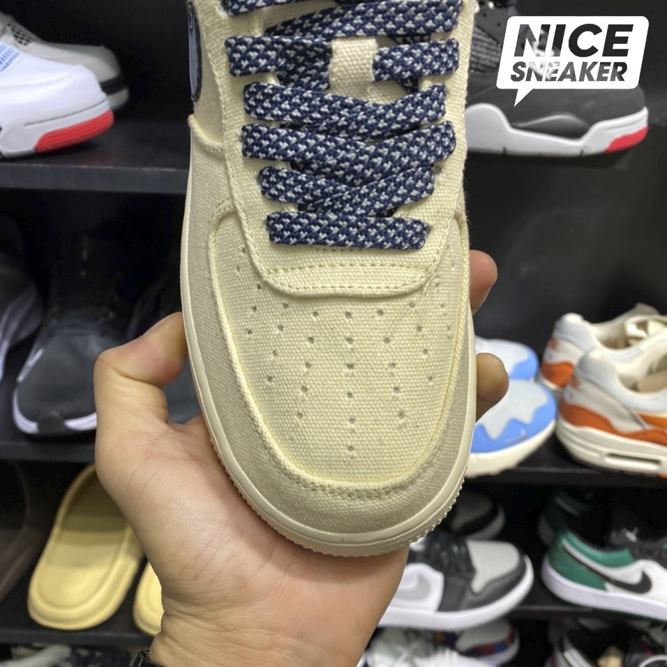 Giày Nike Air Force 1 Low Beige Deep Blue - Phiên bản high quality | Nice Sneaker .