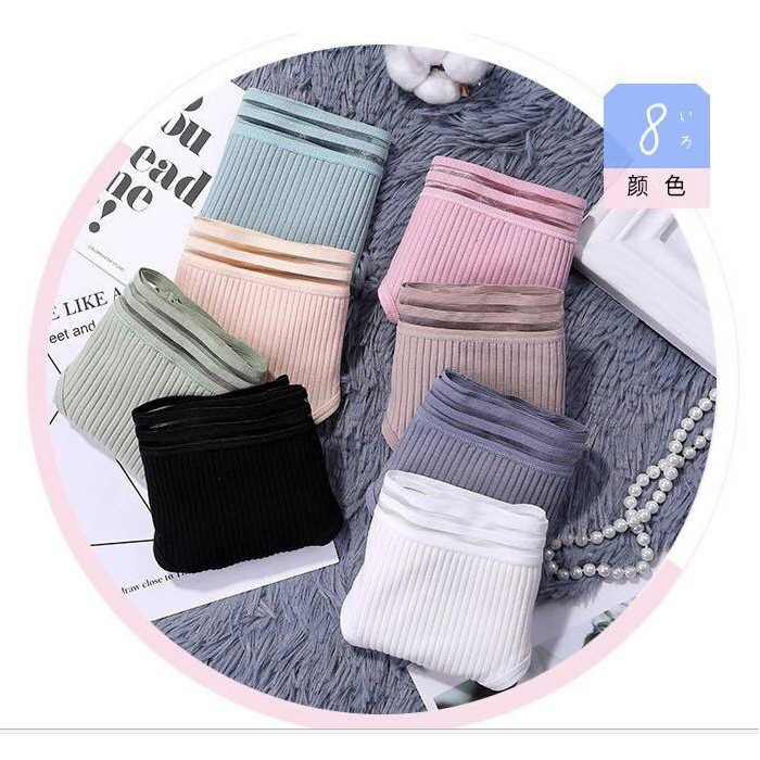 Quần lót cotton tăm vạt bầu Gợi Cảm