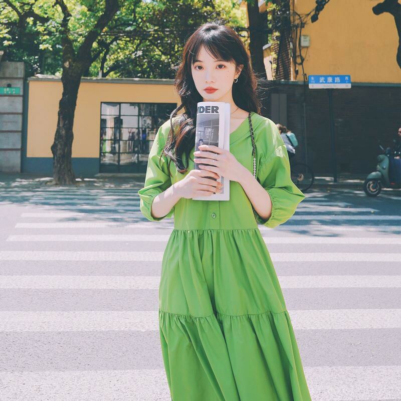 ĐẦM BABYDOLL XANH