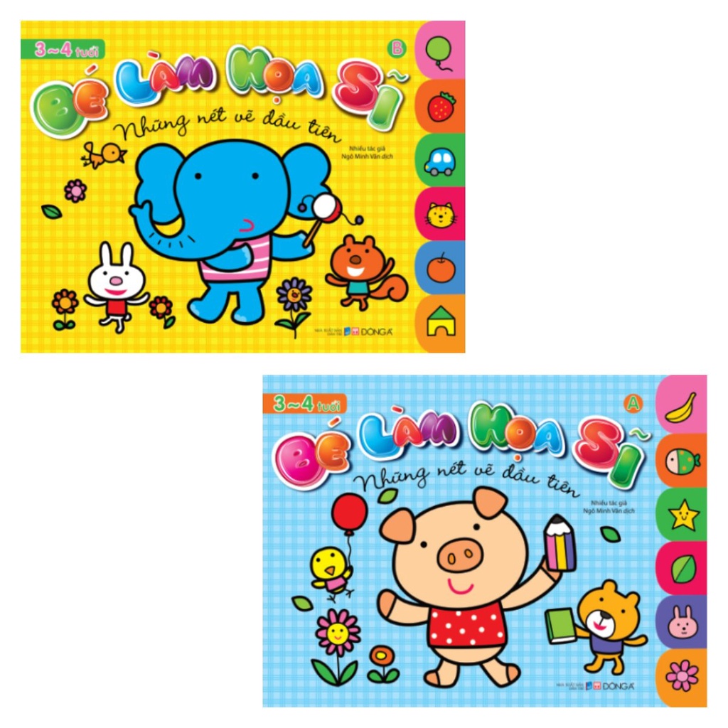 Sách - Bộ Bé Làm Họa Sĩ Cho Bé Từ 3-6 Tuổi (Cuốn Lẻ Và Combo)