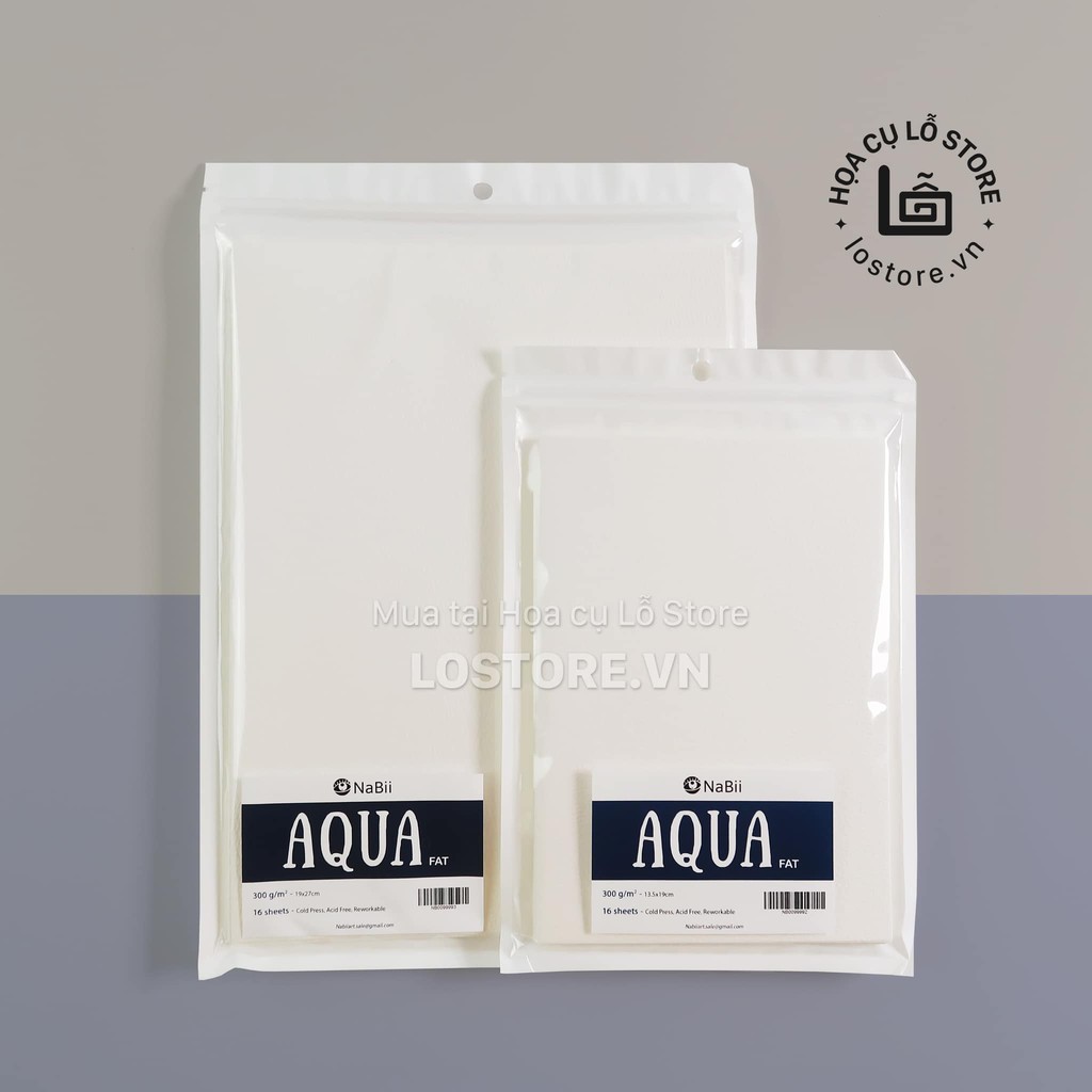 Giấy Nabii Aqua Fat 300gsm - Tệp 16 tờ