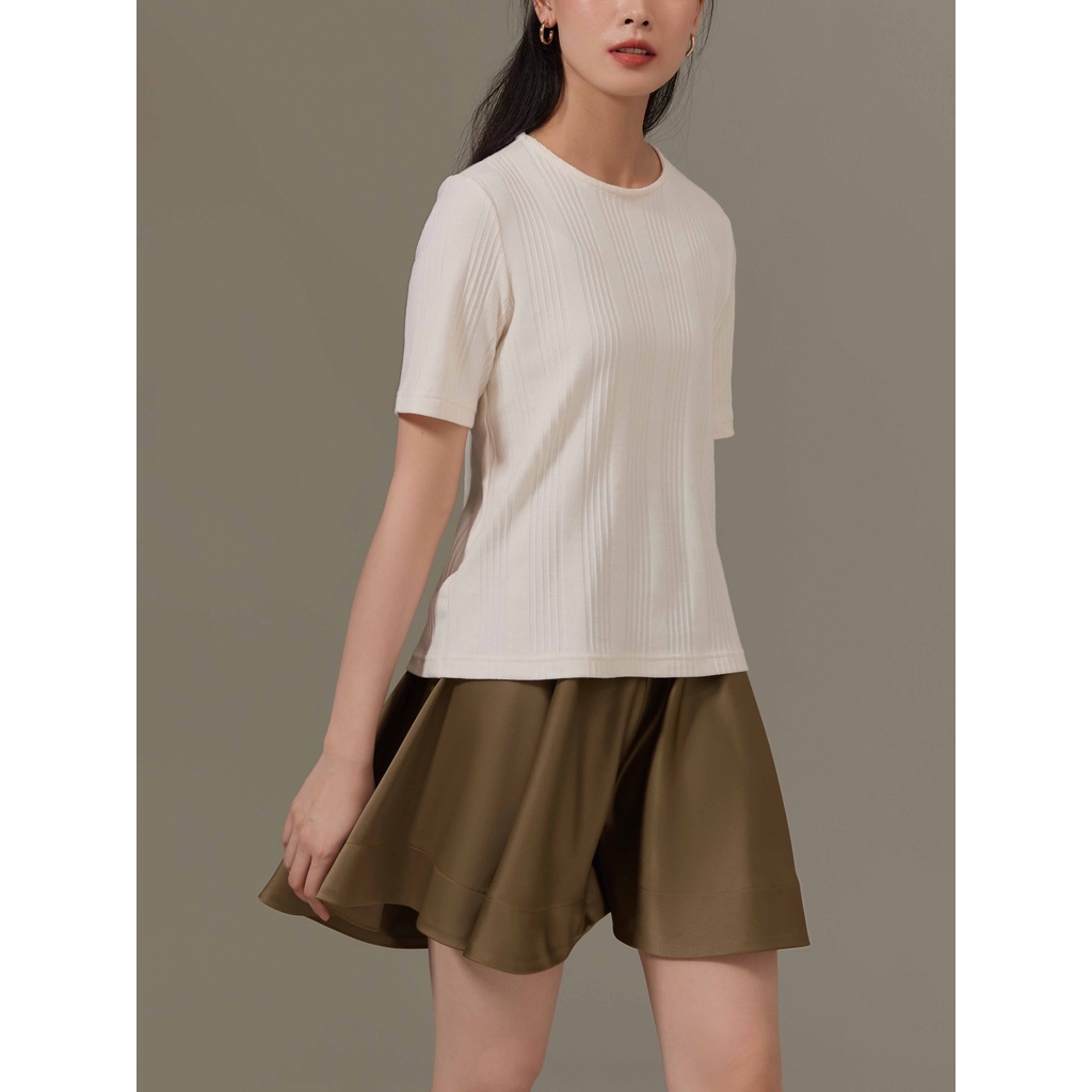 Quần váy lụa xoè thoải mái Mauve Silk Skort