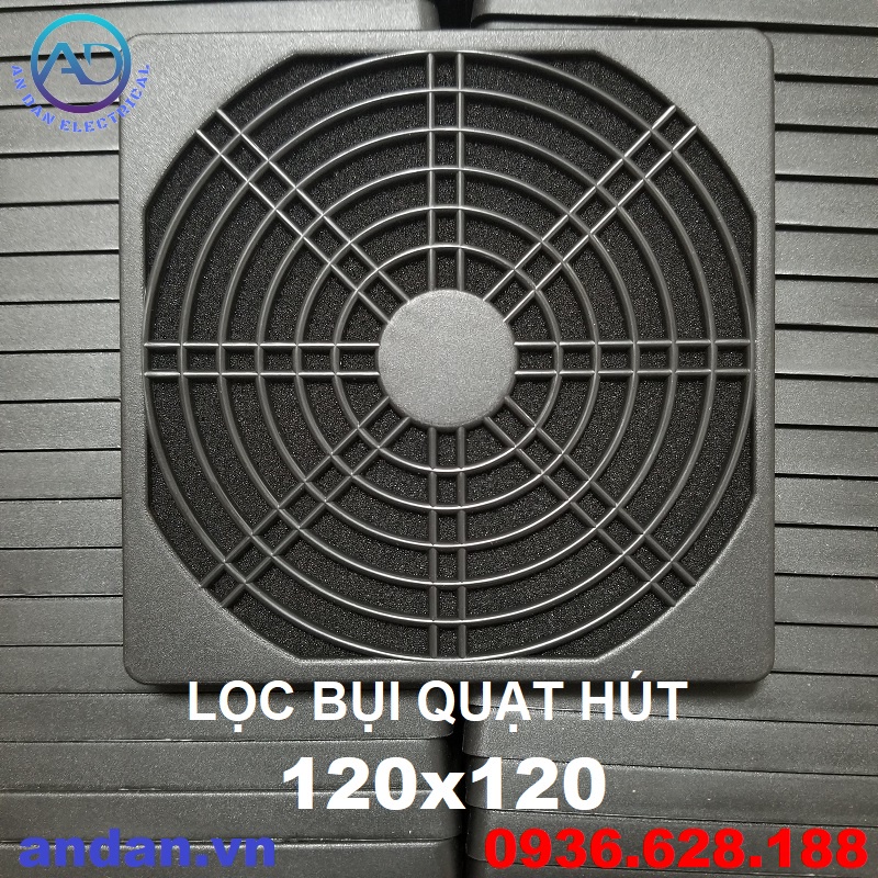 Tấm lọc bụi quạt hút 12x12cm - Fan Filter  TLB-120, Lọc bụi quạt hút 120x120