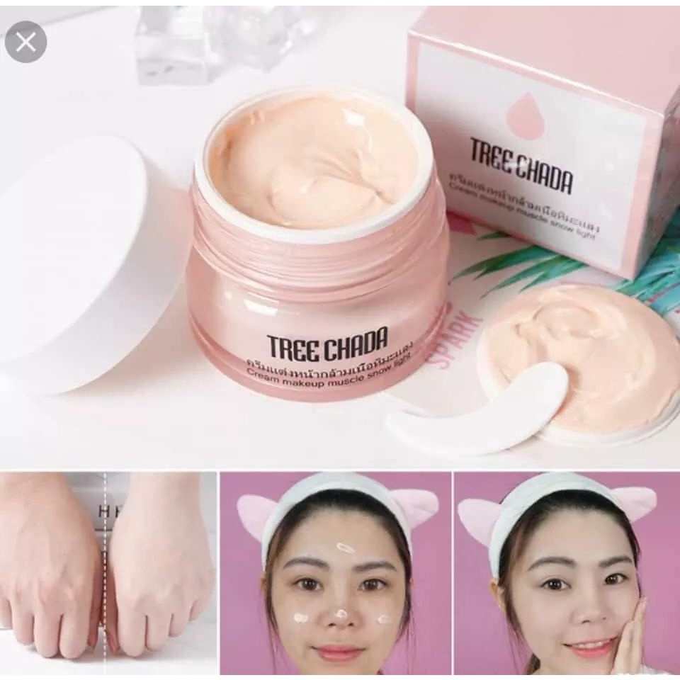 KEM TRANG ĐIỂM MA THUẬT TREE CHADA CREAM MAKEUP MUSCLE SNOW LIGHT 50ML