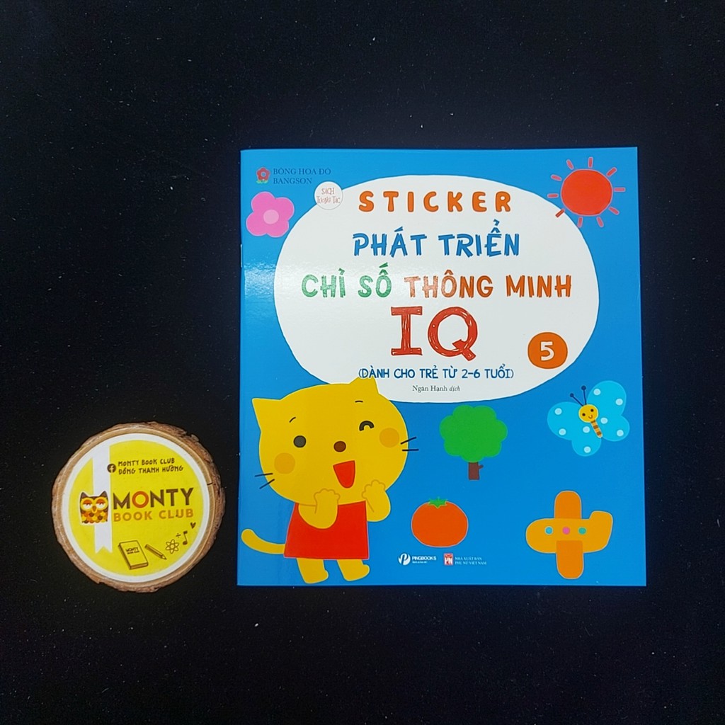 Sách - Combo Sticker phát triển chỉ số thông minh IQ (6c)-PB, Monty club