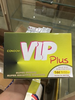 Bao Cao Su VIP Plus -hộp 144 chiếc ( chính hãng )