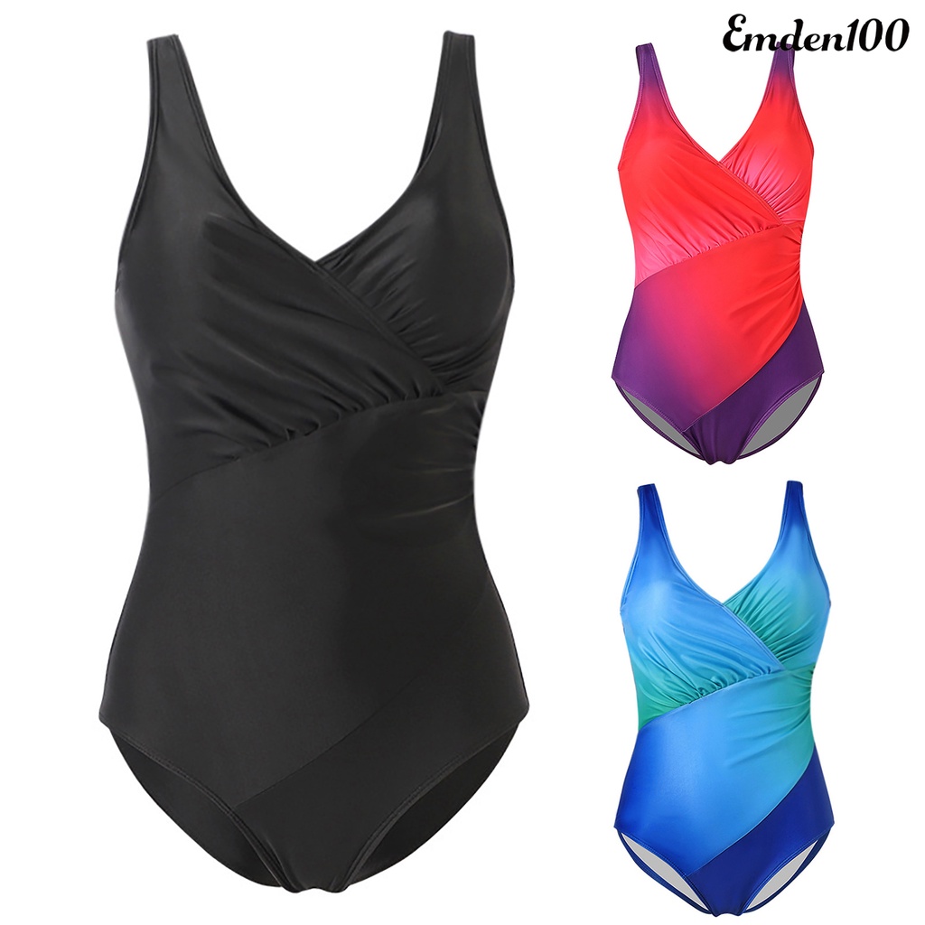 Bộ Đồ Bơi Một Mảnh Màu Sắc Gradient Có Size Lớn Dành Cho Nữ