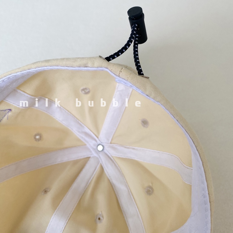 Mũ lưỡi trai bóng chày vành nhỏ chống nắng thêu chữ phong cách thời trang xuân hè thu có thể điều chỉnh cho bé trai