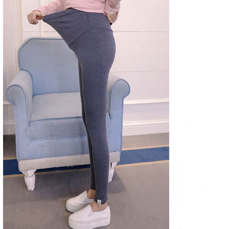 Quần bầu Dài legging cạp Cao chất cotton co giãn 4 chiều có chun chỉnh bụng ( Dài - Cạp Cao )