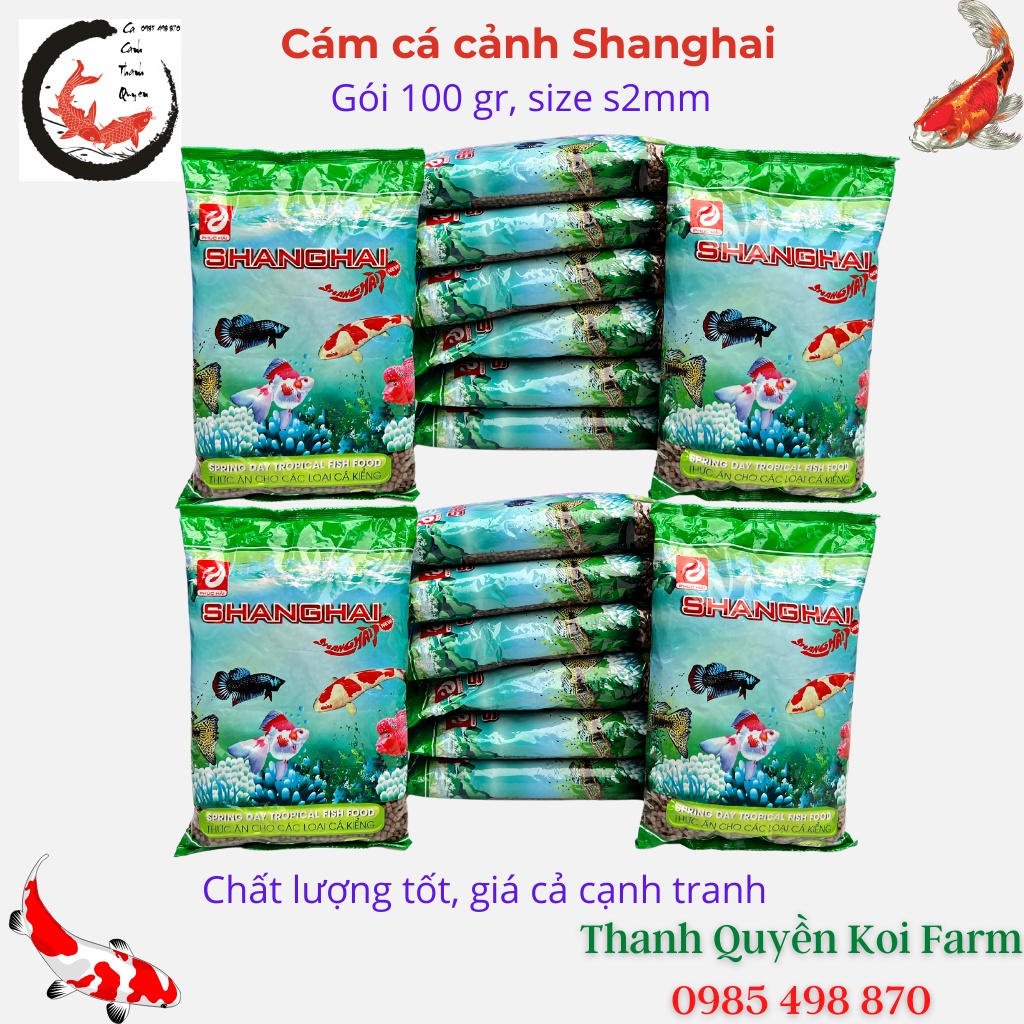 Cám cá cảnh thức ăn cho cá cảnh Shanghai hàng chất lượng cao gói 500g