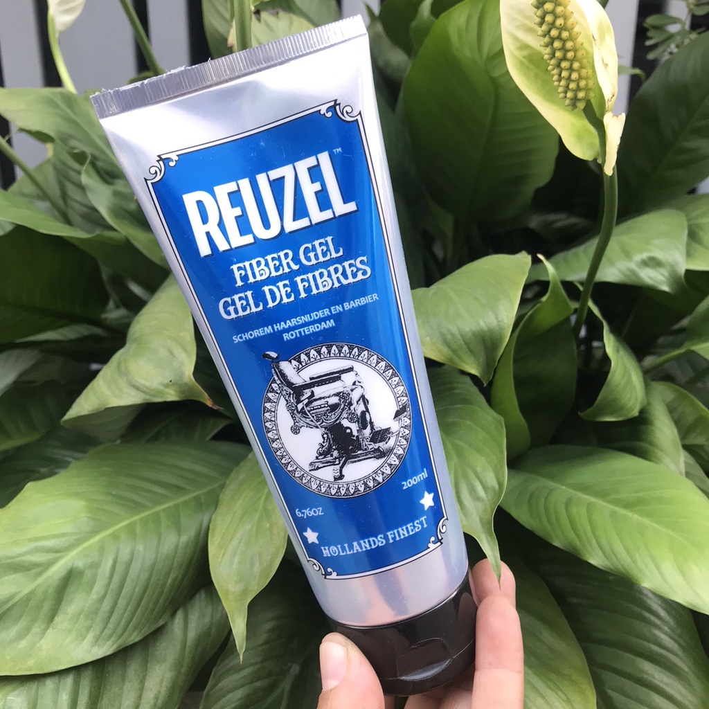 Gel tạo kiểu mềm độ bóng mờ Reuzel Mens Hair Care Fiber Gel 200ml*NEW*