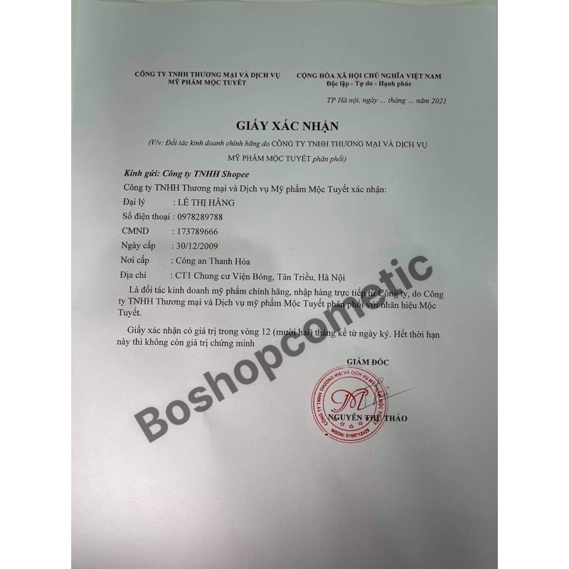 Mộc    Tuyết Sự Lựa Chọn Hoàn Hảo Dành Cho Da mụn Thâm | BigBuy360 - bigbuy360.vn