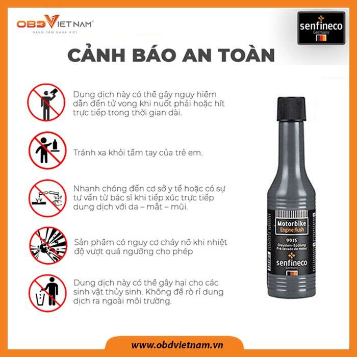 Súc Rửa Động Cơ Xe Máy - Senfineco Motorbike Engine Oil System Flush [100ml]