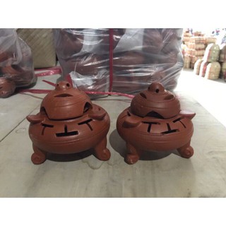 Combo cặp lư xông trầm đất nung