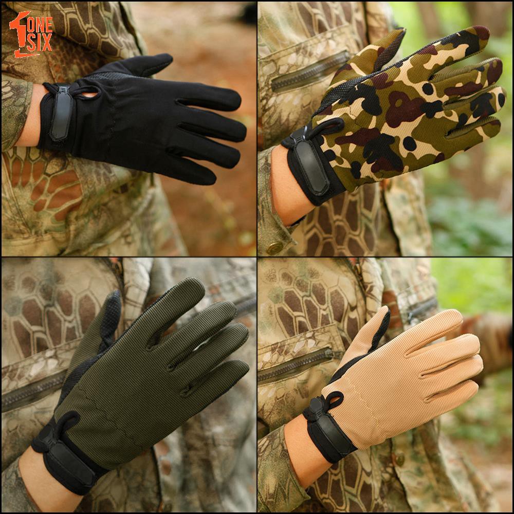 Tactical Full Finger Gloves Anti-Slip Hunting Black Breathable Nylon Sporting Ski Outdoor Accessory Motorcycle Running