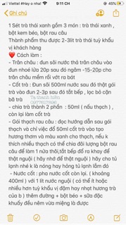 Sét trà thái xanh 3 món