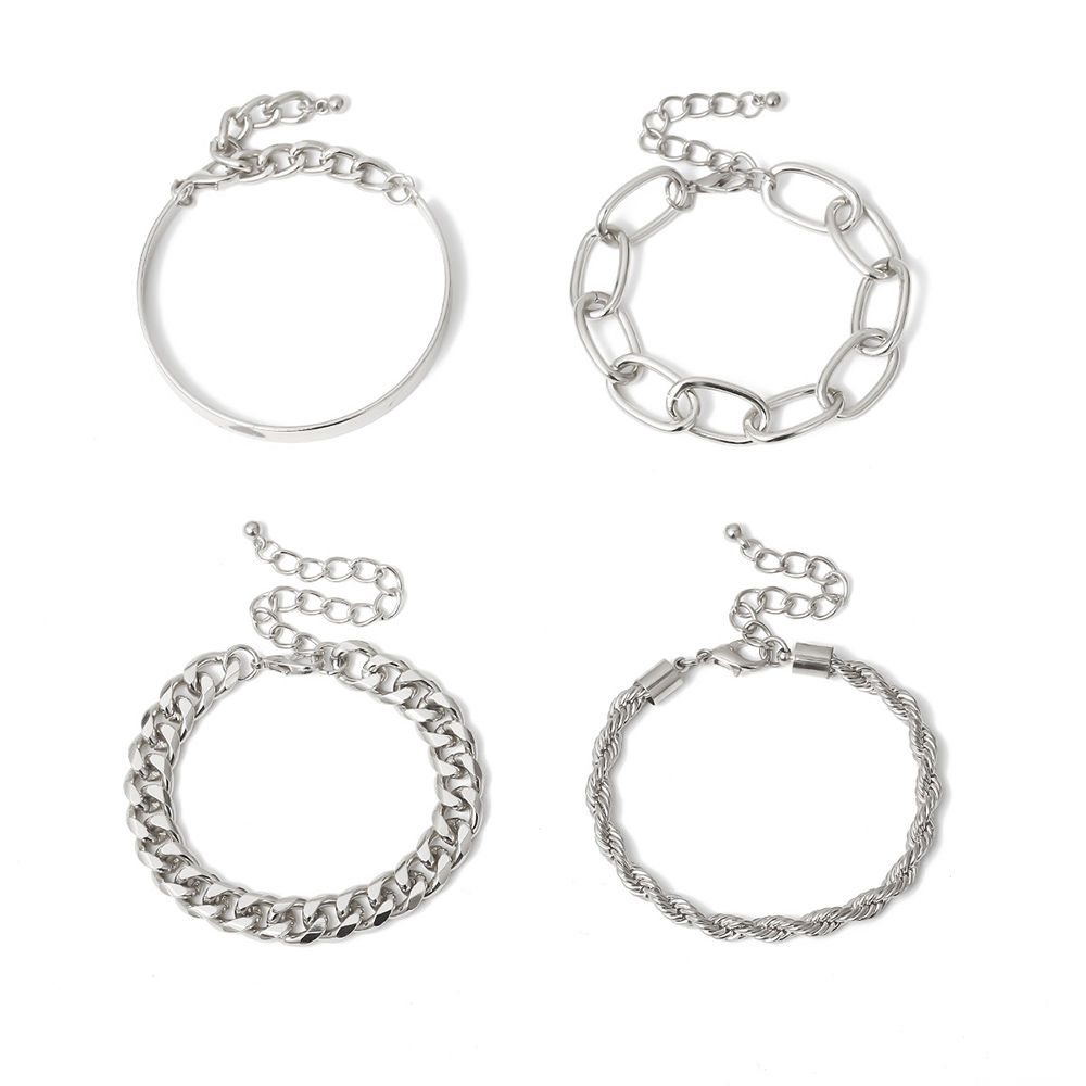 Set 4 vòng tay cá tính UNISEX