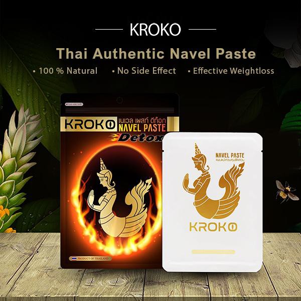 5 Miếng Dán Tan Mỡ Bụng Kroko Detox Thái Lan Navel Paste