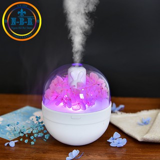 Máy Khuếch Tán Tinh Dầu Cẩm Tú Cầu 220ML,Máy Xông Tinh Dầu Cao Cấp Phấn Phối Chính Hãng Bởi NBR-STORE