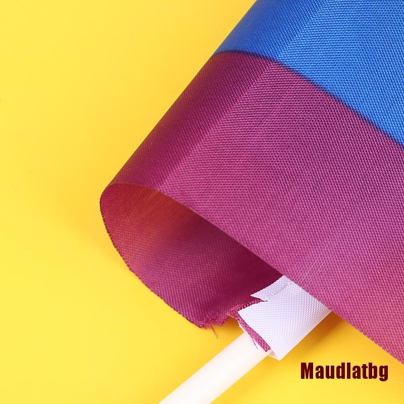 MABG 10Pcs Rainbow Hand Flag Car Flag Colorful Flag Cheerleading Competition Pro