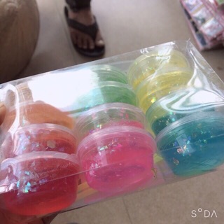 Hộp slime 12 lọ có nhũ
