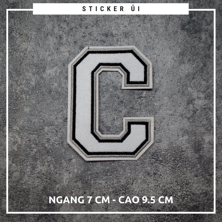 Sticker ủi áo Cao cấp - CÓ SẴN KEO ỦI - sticker vải dùng làm miếng vá áo, phụ kiện trang trí quần áo, balo, giày, nón