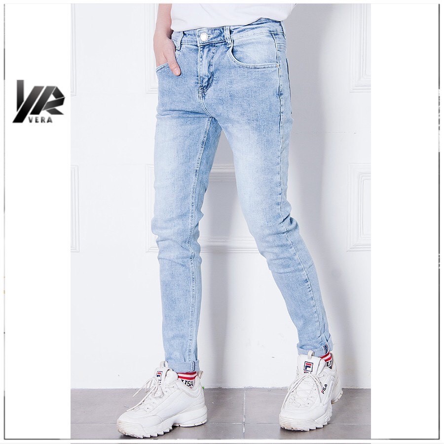 Quần Jean Nam-Quần bò nam đen trơn kiểu dáng skinny, chất liệu 95% cotton co dãn, lên fomr cực đẹp cực sang. QBD1 | BigBuy360 - bigbuy360.vn