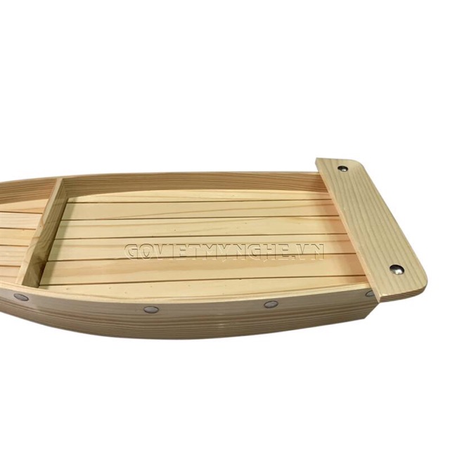 [Dài 68cm - Hàng chuẩn Nhật] Khay thuyền gỗ trang trí đựng sushi sashimi - khay thuyền gỗ sushi thuyền để setup lẩu