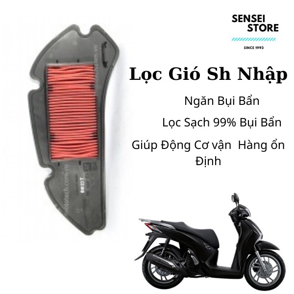 Lọc Gió SH nhập Ý, PS, Dylan, @ A Còng ( Cho xe máy Honda ) Sensei-Store