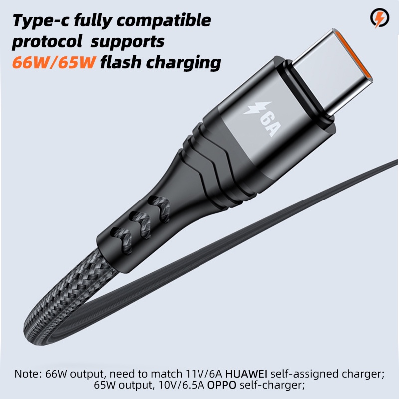 Dây cáp sạc nhanh HDOORLINK 3 trong 1 6A/ 5A cổng Micro USB Type C Lightning thích hợp cho Huawei Samsung