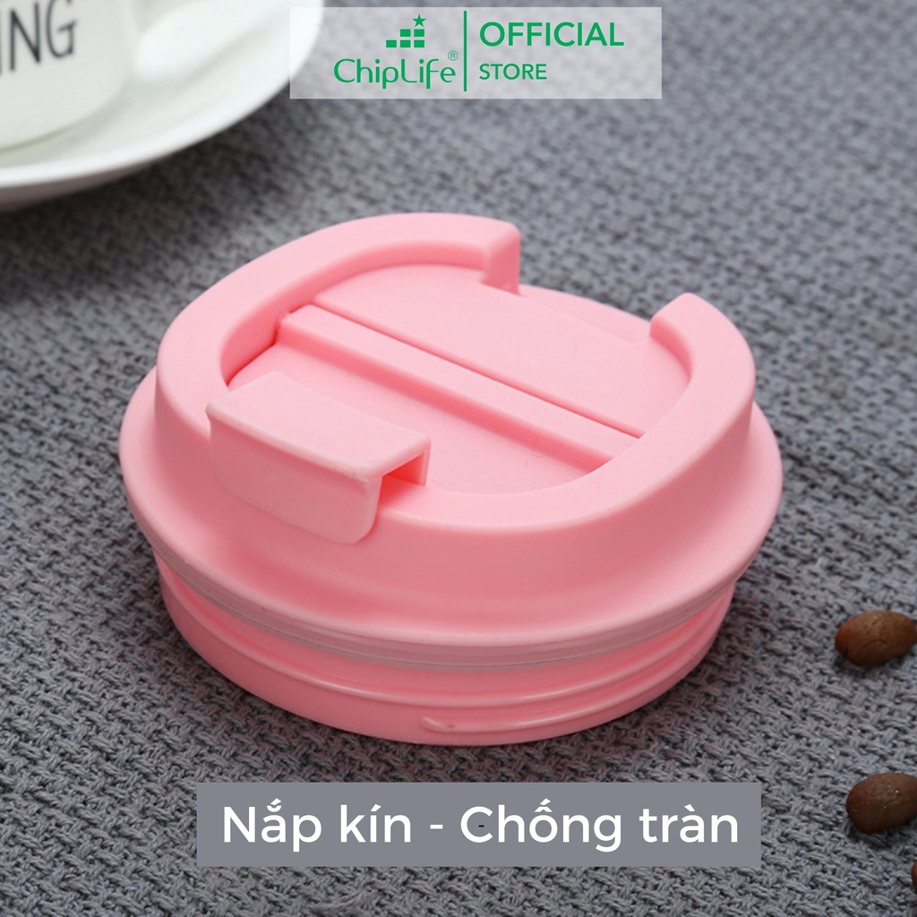 Ly Giữ Nhiệt coffee ChipLife cute 380ml - 510ml| Khắc tên theo yêu cầu LCF025