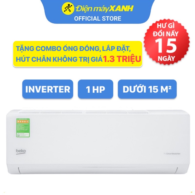 Máy lạnh Beko 1 HP Inverter RSVC09VT Tiết kiệm điện - Miễn Phí Lắp Đặt