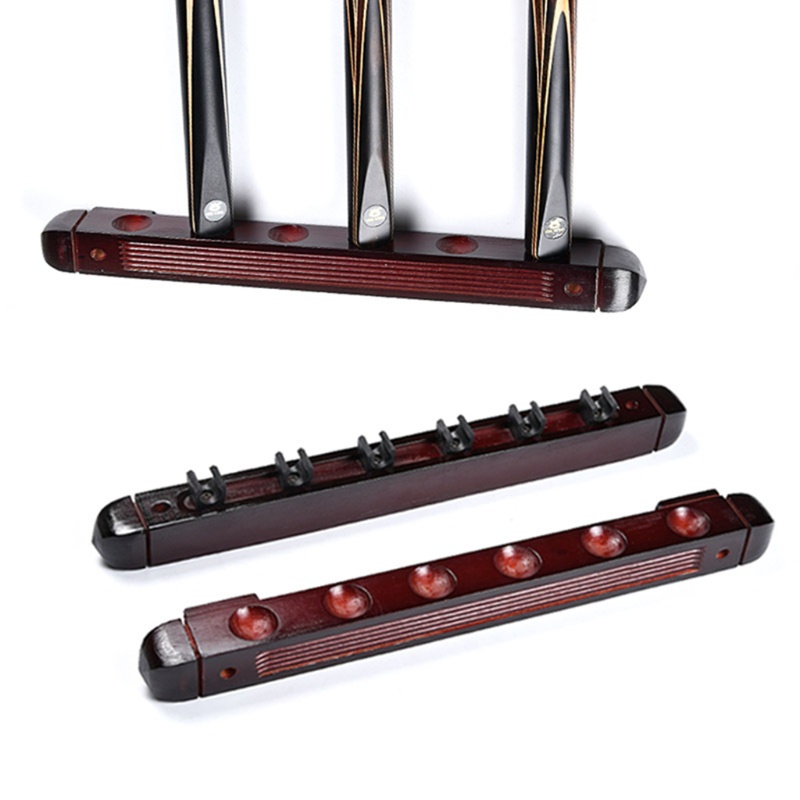 Giá Gỗ 6 Kẹp Gắn Tường Treo Cây Cơ Bi Da Chuyên Dụng