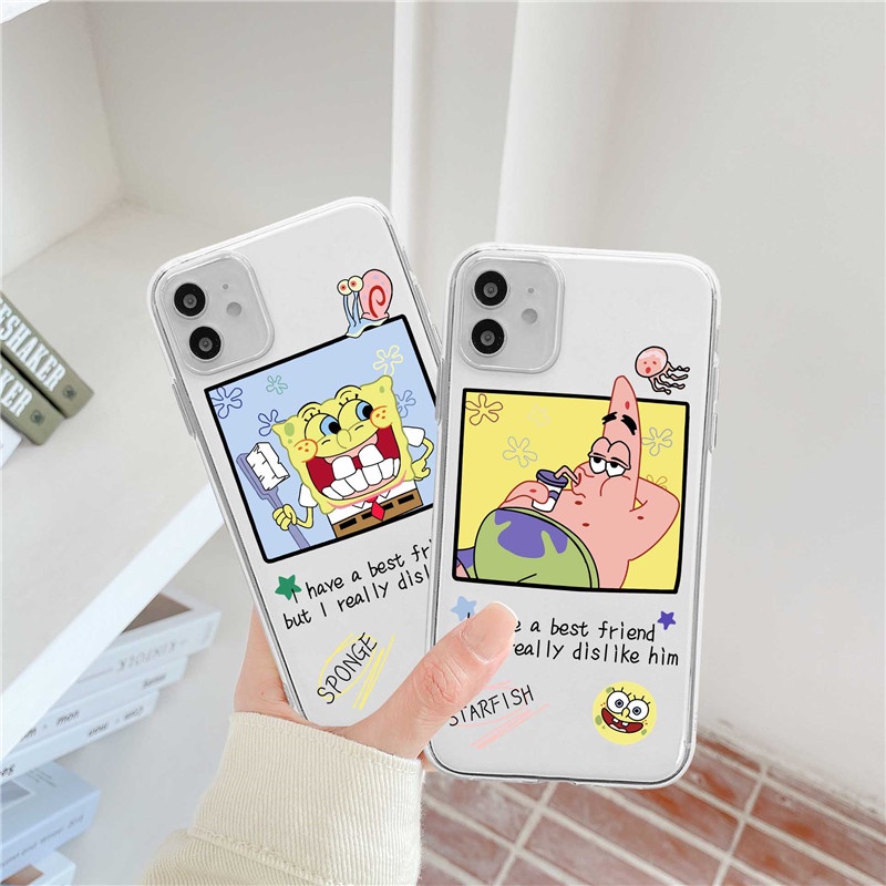 Ốp Điện Thoại Mềm Hình Spongebob Cho Iphone 12 12pro 12promax 11 11promax X Xs Xr Xsmax 7 8 7plus 8plus Se 2020