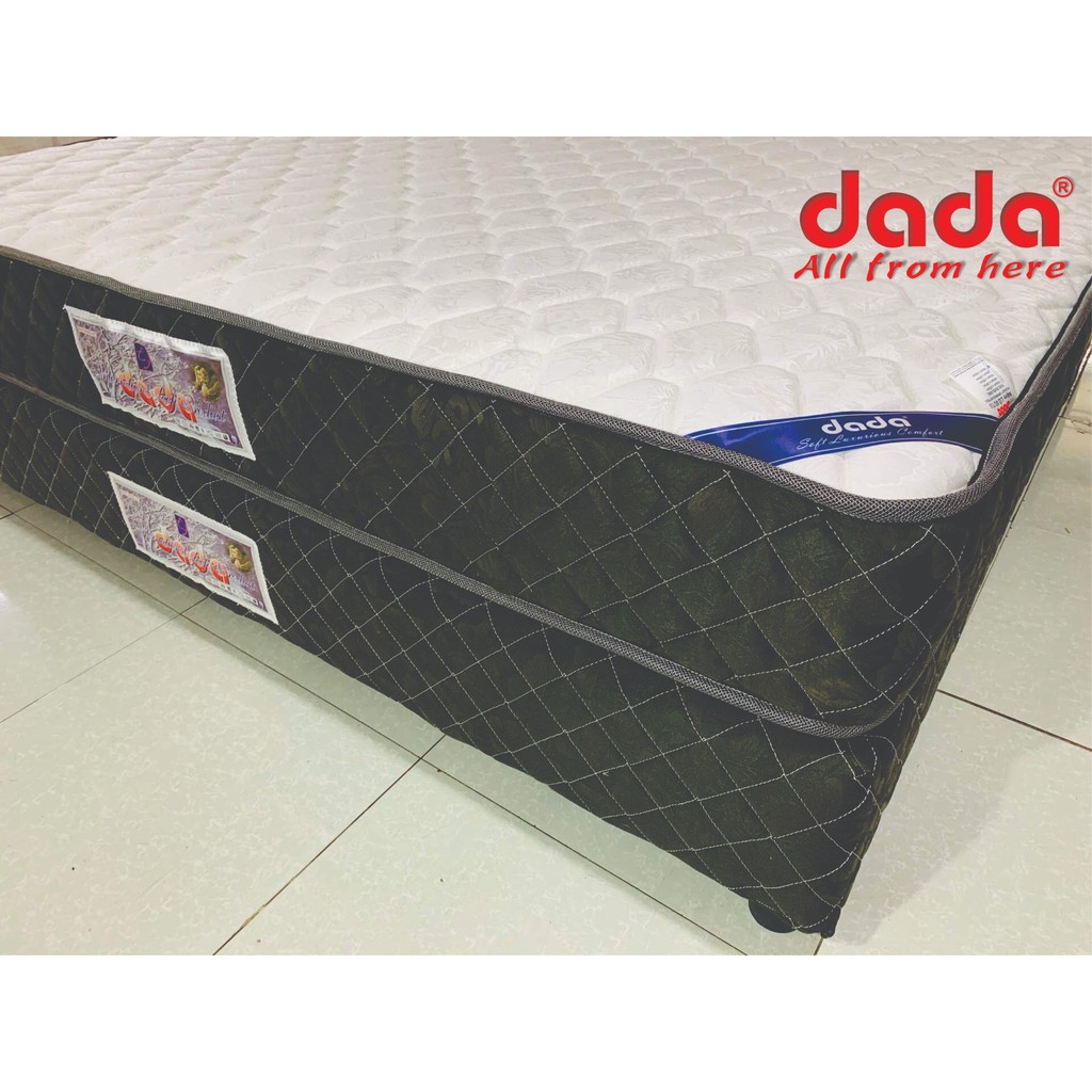 Nệm Lò Xo Túi 1m8x2mx22cm vải gấm chuyên dụng DADA standard, Đệm Hút Chân Không dễ dàng vận chuyển