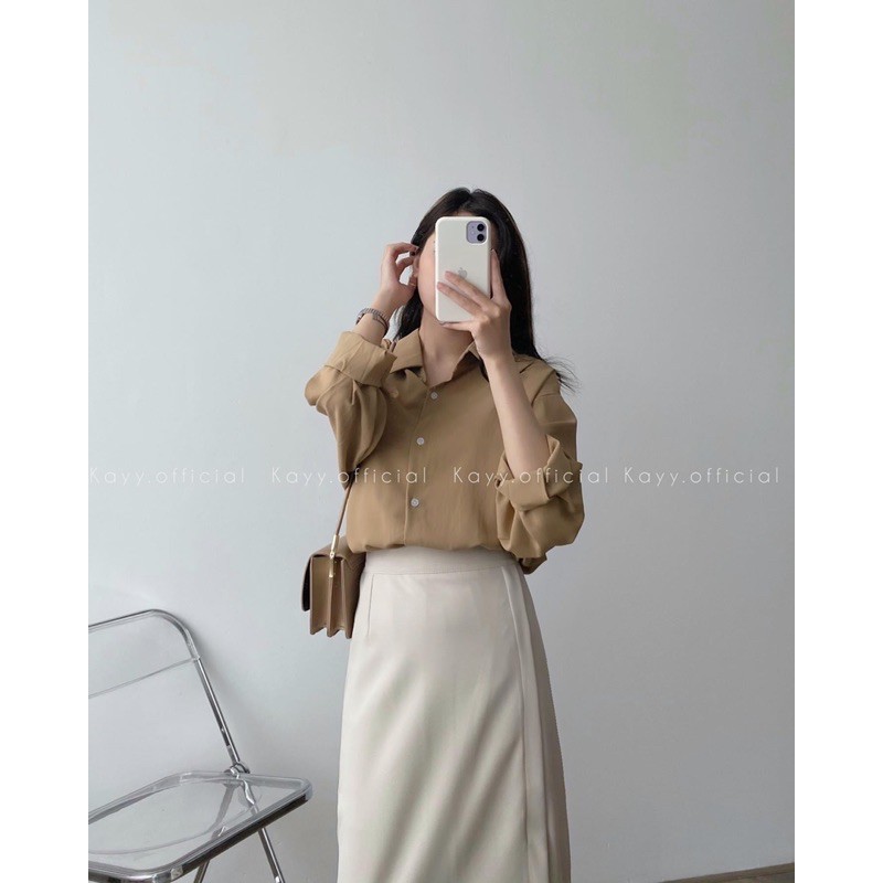 [Mã SKAMA8 giảm 8% đơn 300K] Set áo sơ mi đũi kèm chân váy | BigBuy360 - bigbuy360.vn