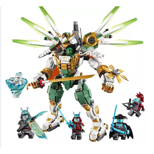 Đồ Chơi Lắp Ráp Kiểu LEGO Ninjago Mô Hình Người Máy Lloyd’s Titan Mech 4020 Ninja Blocks Series Với 929 Mảnh Ghép
