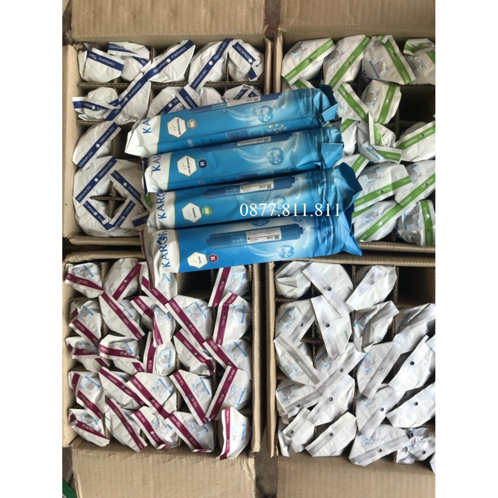 COMBO 4 Lõi lọc Karofi số 5 6 7 8. lõi Mineral, T33 GAC, Far, NANO