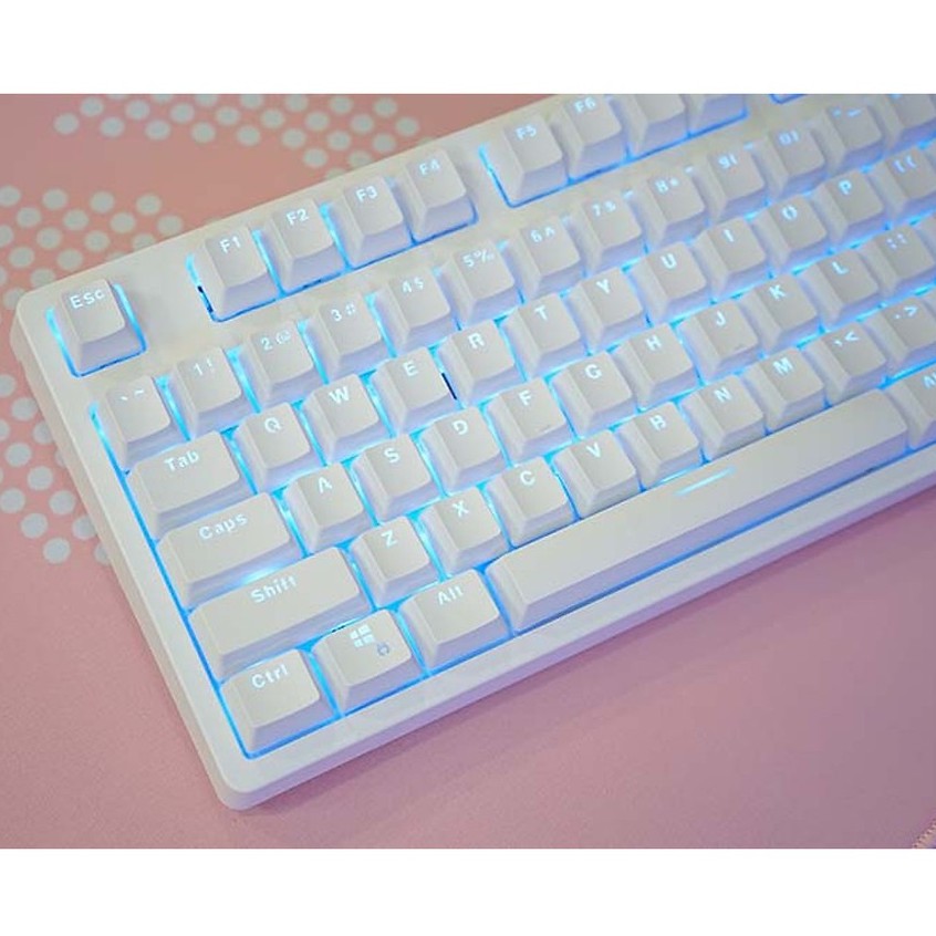 Bàn phím cơ Edra EK387 Ice White EK384 Royal Kludge RK918 ♥️Freeship♥️ Phím cơ E-Dra EK387 Trắng EK384 Kludge RK918