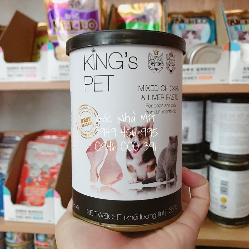 Pate KING’S PET thức ăn ướt dành cho chó - mèo