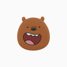 Gương bare bear cao cấp G18 Gương ba anh em gấu Gương silicon